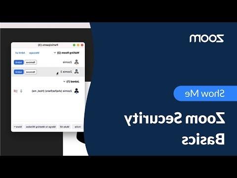 Zoom Security Basics